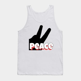 Peace Hand Sign Tank Top